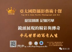 亚太华人国际摄影十杰公示